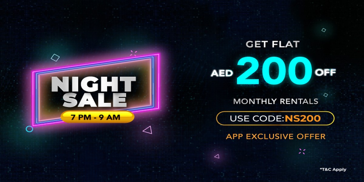 Drive into Savings: SelfDrive's Exclusive Night Sale - AED 200 Off on Monthly Rentals!