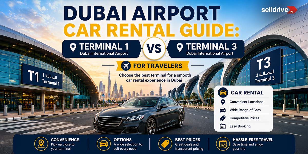 Dubai Airport Car Rental Guide: Terminal 1 vs Terminal 3 for Travelers