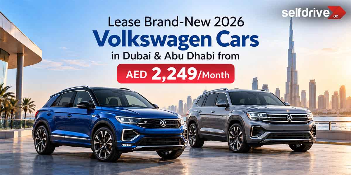 Lease Brand-New 2026 Volkswagen Cars in Dubai & Abu Dhabi from AED 2,249/Month